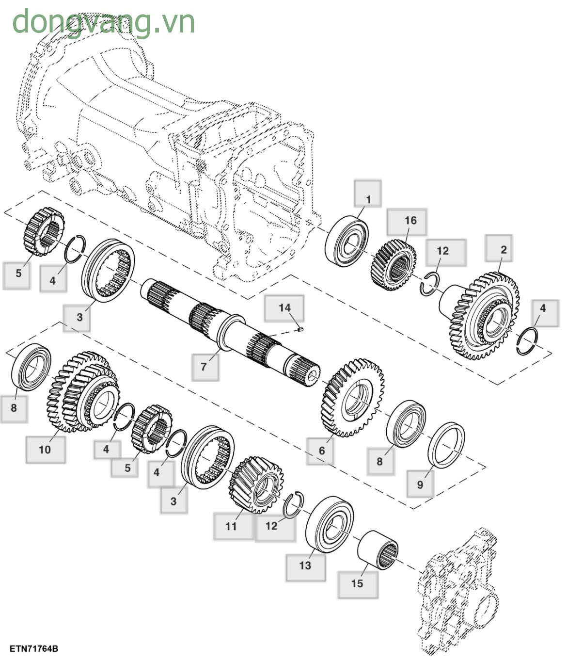 Differential Drive Shaft, MFWD - ST558823